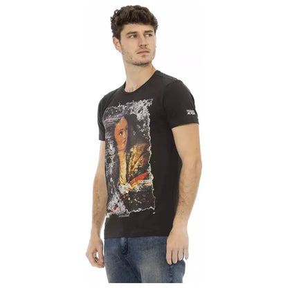 Trussardi Action Black Cotton Men T-Shirt