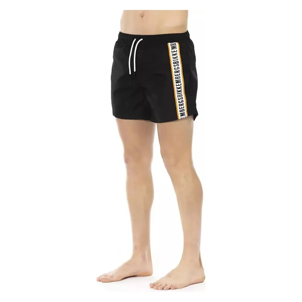 Bikkembergs Black Polyamide Men Swim Short Bikkembergs