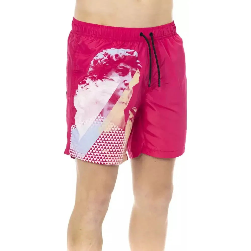 Bikkembergs Fuchsia Polyester Men Swim Short Bikkembergs