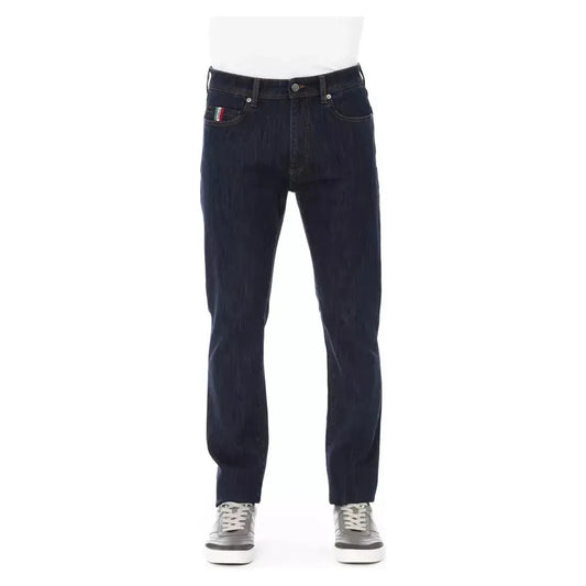 Baldinini Trend Blue Cotton Men Jean Baldinini Trend