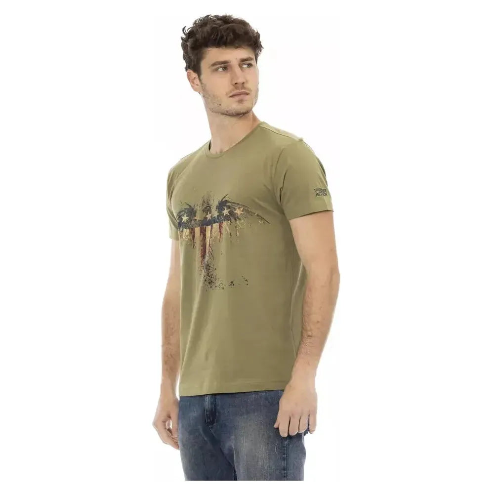 Trussardi Action Green Cotton Men's T-Shirt