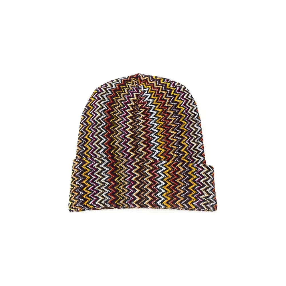 Missoni Multicolor Wool Men Cap Missoni