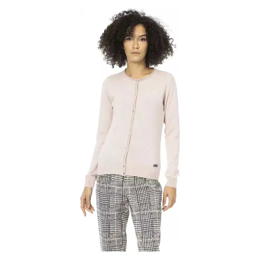 Baldinini Trend Pink Wool Women Sweater Baldinini Trend