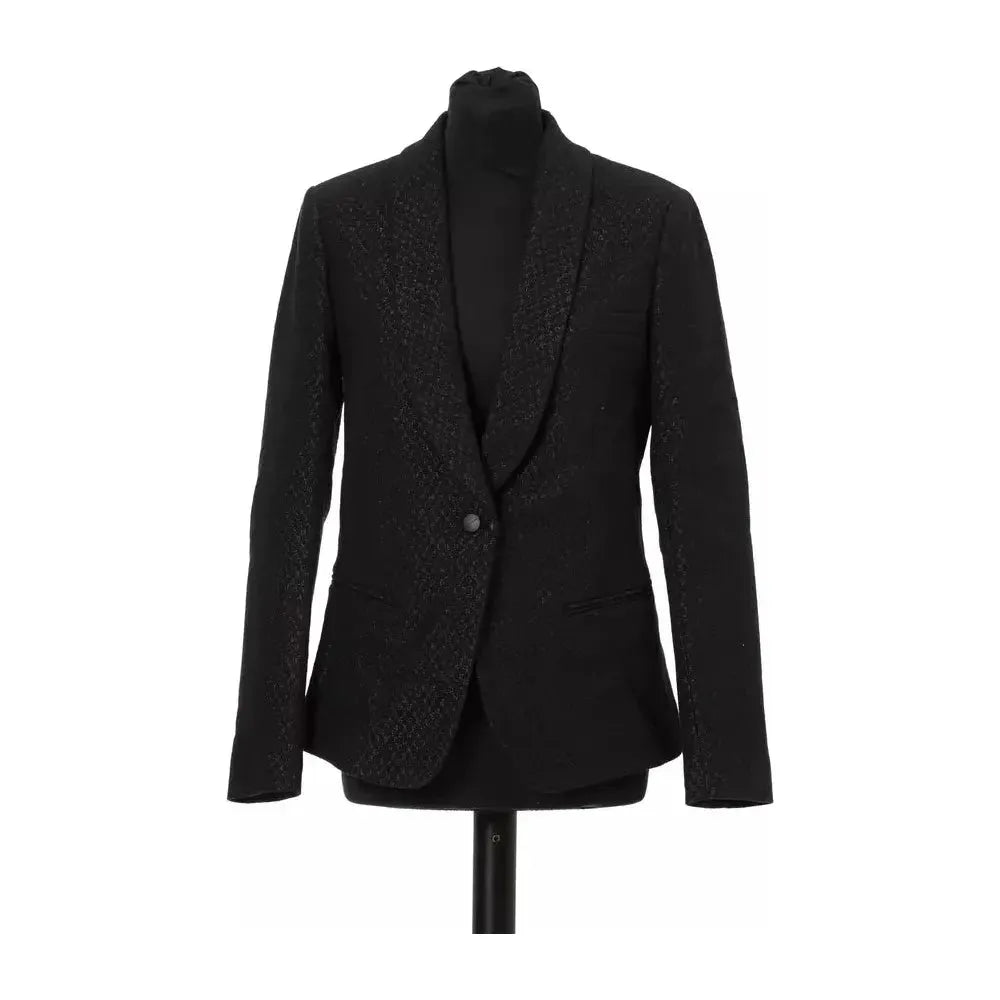 Jacob Cohen Black Cotton Women Blazer Blazer Jacket Jacob Cohen