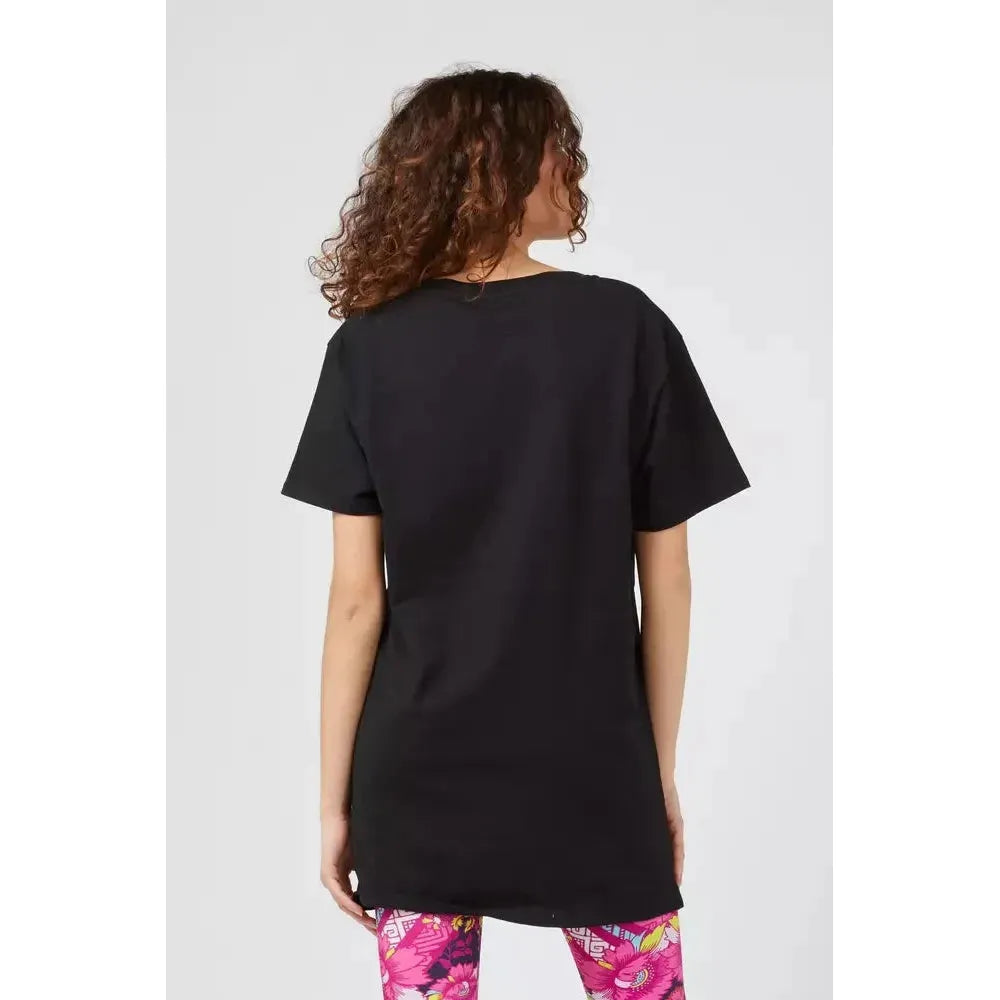 Custo Barcelona Black Cotton Women T-Shirt Custo Barcelona