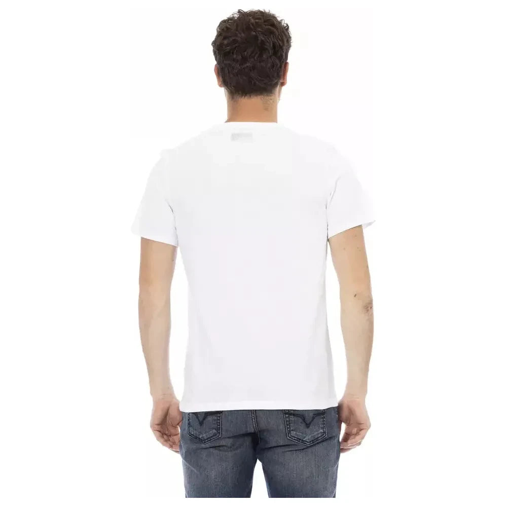 Bikkembergs White Cotton T-Shirt Bikkembergs