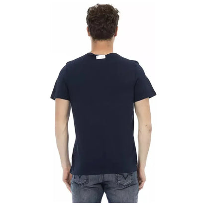 Bikkembergs Blue Cotton Men T-Shirt