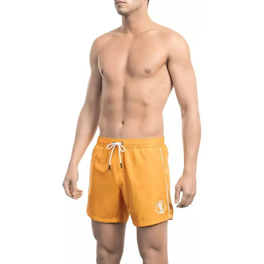 Bikkembergs Orange Polyester Men's Swim Short Bikkembergs