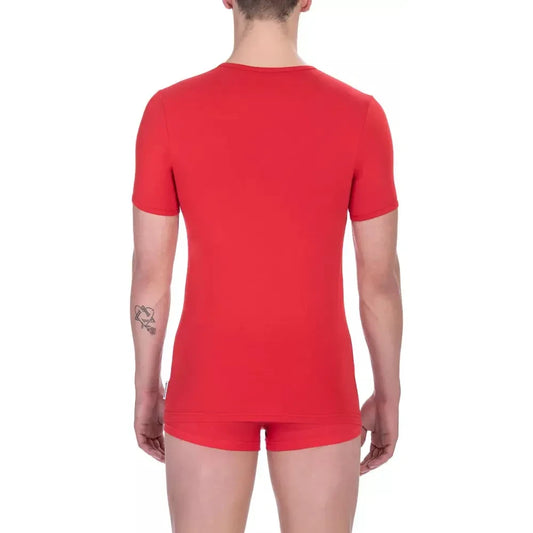 Bikkembergs "Red Cotton Men T-Shirt" MAN T-SHIRTS Bikkembergs