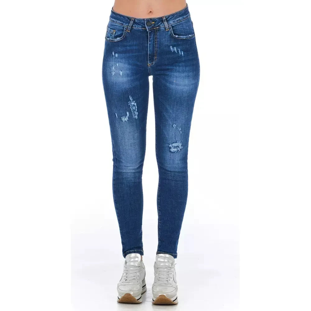 Frankie Morello Blue Denim Women Jeans Frankie Morello