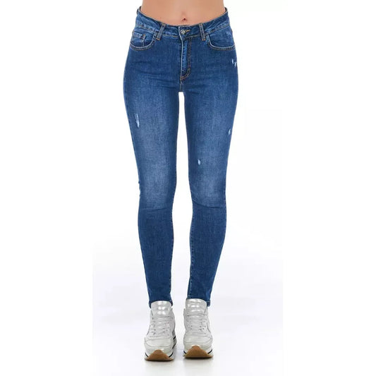 Frankie Morello Blue Denim Women Jeans Frankie Morello