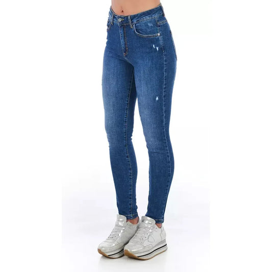 Frankie Morello Blue Denim Women Jeans Frankie Morello