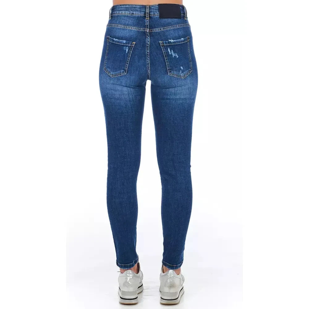 Frankie Morello Blue Denim Women Jeans Frankie Morello