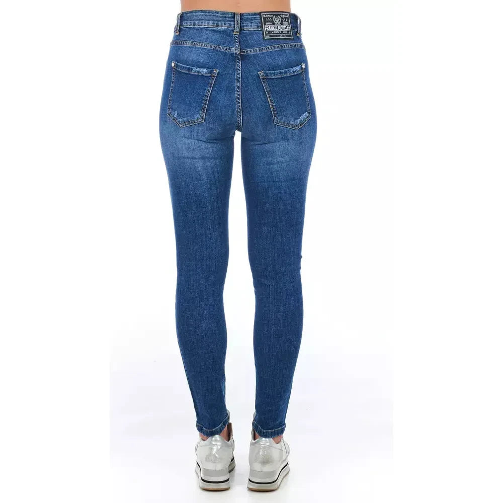 Frankie Morello Blue Denim Women Jeans Frankie Morello