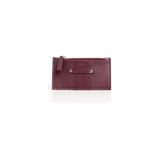 Elegant Soft Leather Card Holder in Rich Brown