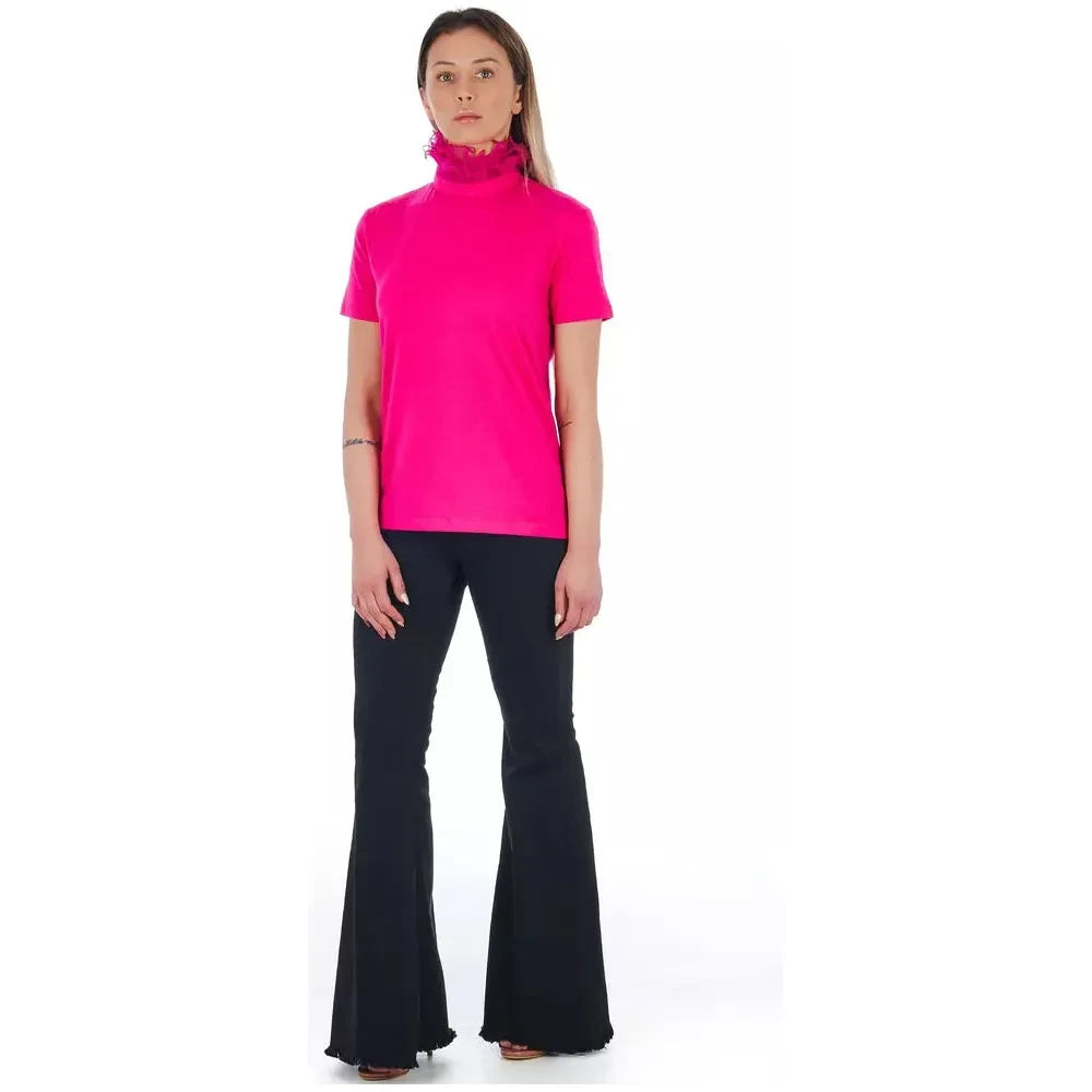 Frankie Morello Pink Cotton Women Top Frankie Morello