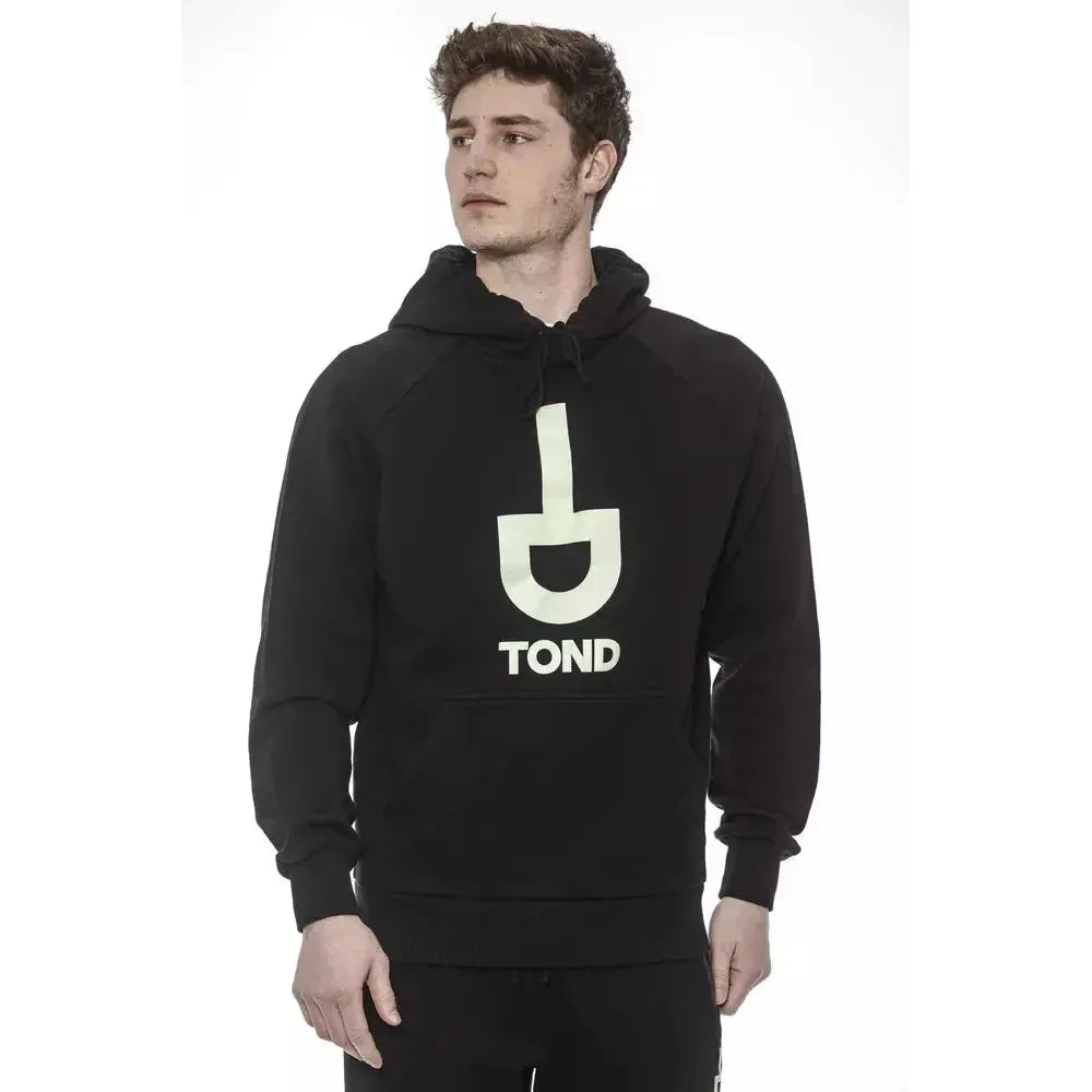 Tond Black Cotton Men Sweater Tond