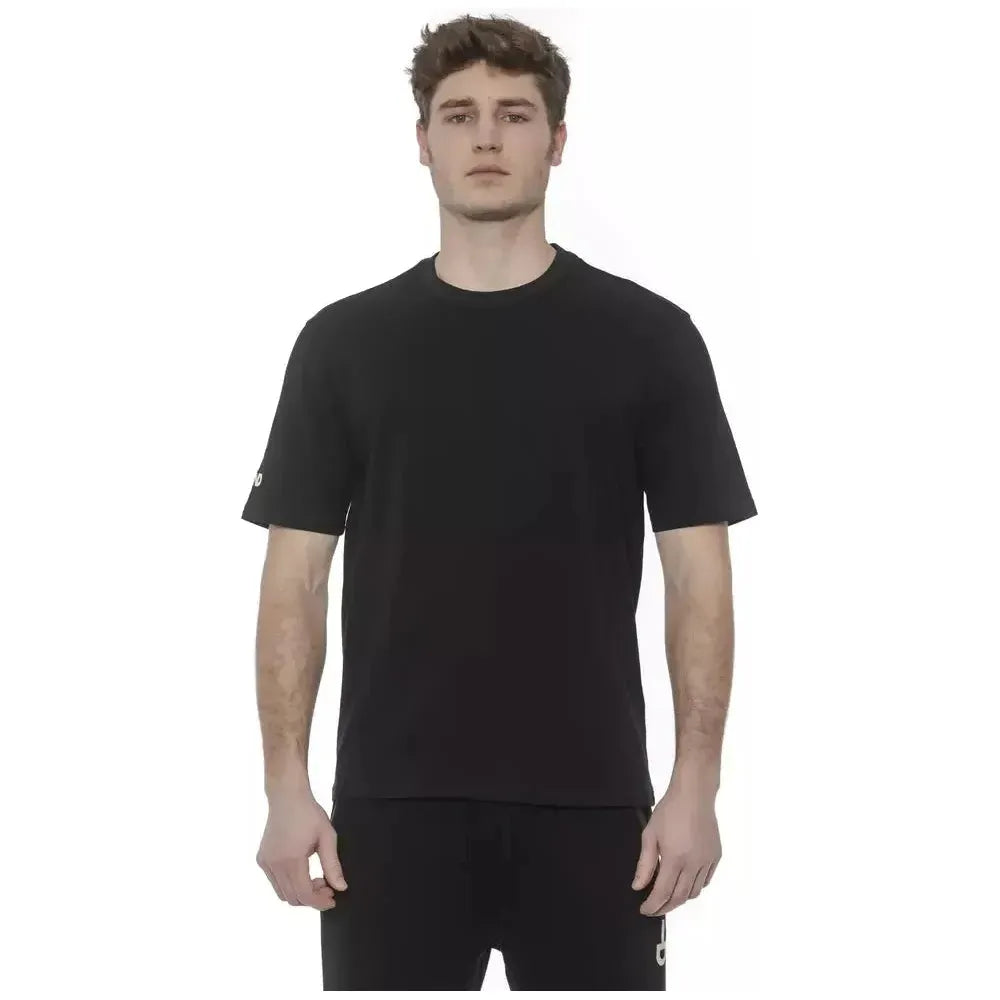 Tond Black Cotton Men T-Shirt