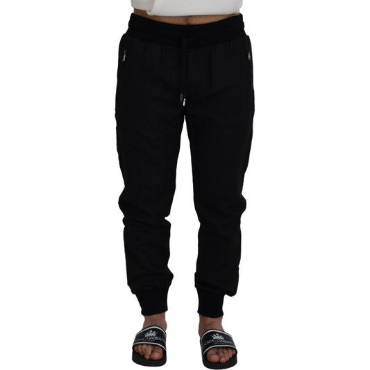 Dolce & Gabbana Black Men Casual Jogger Pants