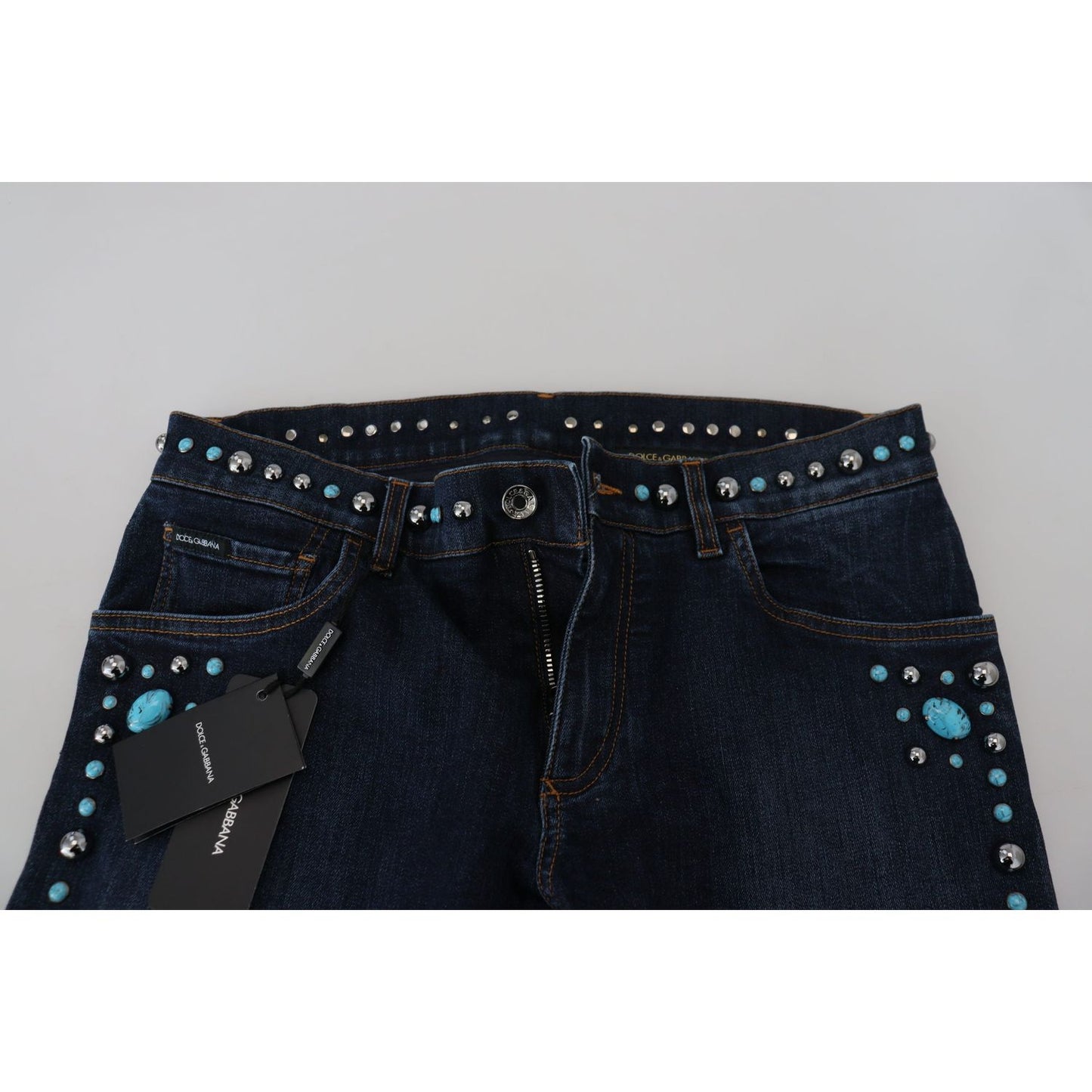 Dolce & Gabbana Studded Opulence Denim Jeans Dolce & Gabbana