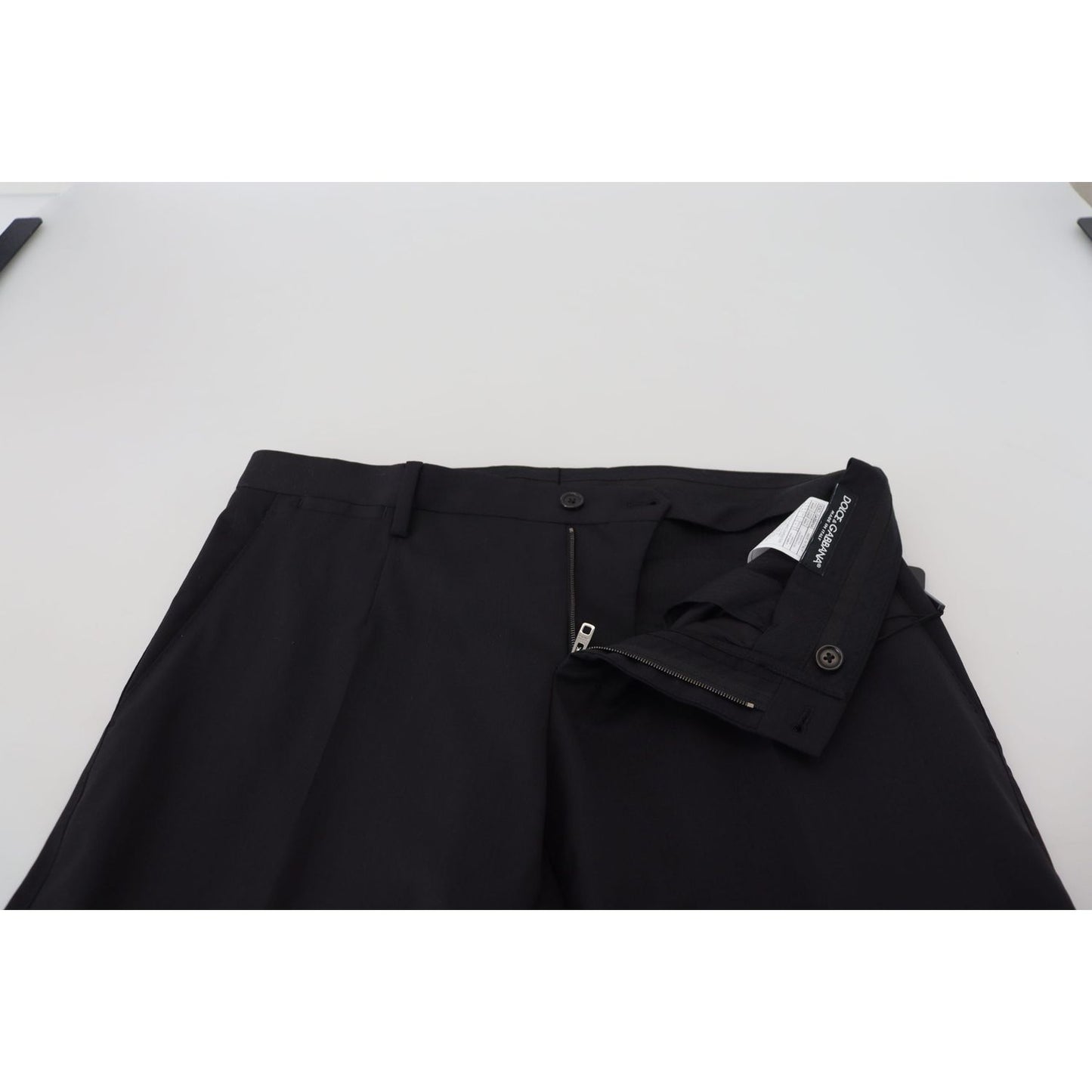 Dolce & Gabbana Elegant Black Wool Blend Trousers Dolce & Gabbana