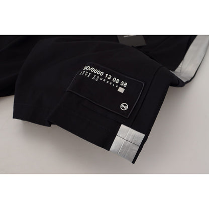 Dolce & Gabbana Black Bermuda Cargo Casual Shorts