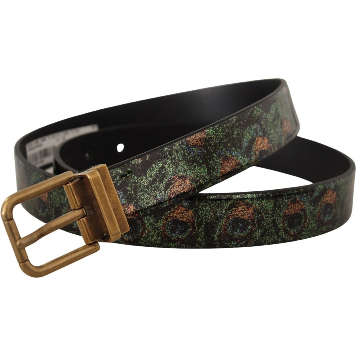 Dolce & Gabbana Elegant Black Grosgrain Leather Belt Dolce & Gabbana