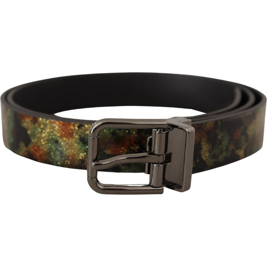 Dolce & Gabbana Black Sparkling Leather Black Metal Buckle Belt1728,67345645728,90 cm / 36 Inches,Accessories,Belts - Accessories,Belts - Men - Accessories,Black,Dolce & Gabbana,Material: Leather,Men,Men - Accessories,New with tags,Regular Belts - Belts -