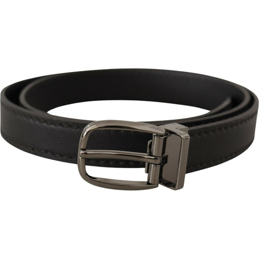 Dolce & Gabbana Black Leather Metal Logo Buckle Belt1728,67345645728,95 cm / 38 Inches,Accessories,Belts - Accessories,Belts - Men - Accessories,Black,Dolce & Gabbana,Material: Leather,Men,Men - Accessories,New with tags,Regular Belts - Belts - Accessorie