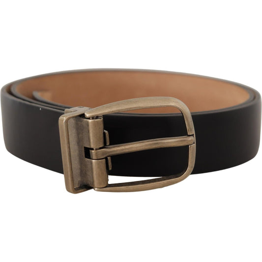 Dolce & Gabbana Black Brown Backend Leather Vintage Metal Buckle Belt1728,67345645728,85 cm / 34 Inches,Accessories,Belts - Accessories,Belts - Men - Accessories,Black,Dolce & Gabbana,Material: Leather,Men,Men - Accessories,New with tags,Regular Belts - B