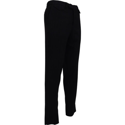 BENCIVENGA Elegant Black Italian Designer Pants BENCIVENGA