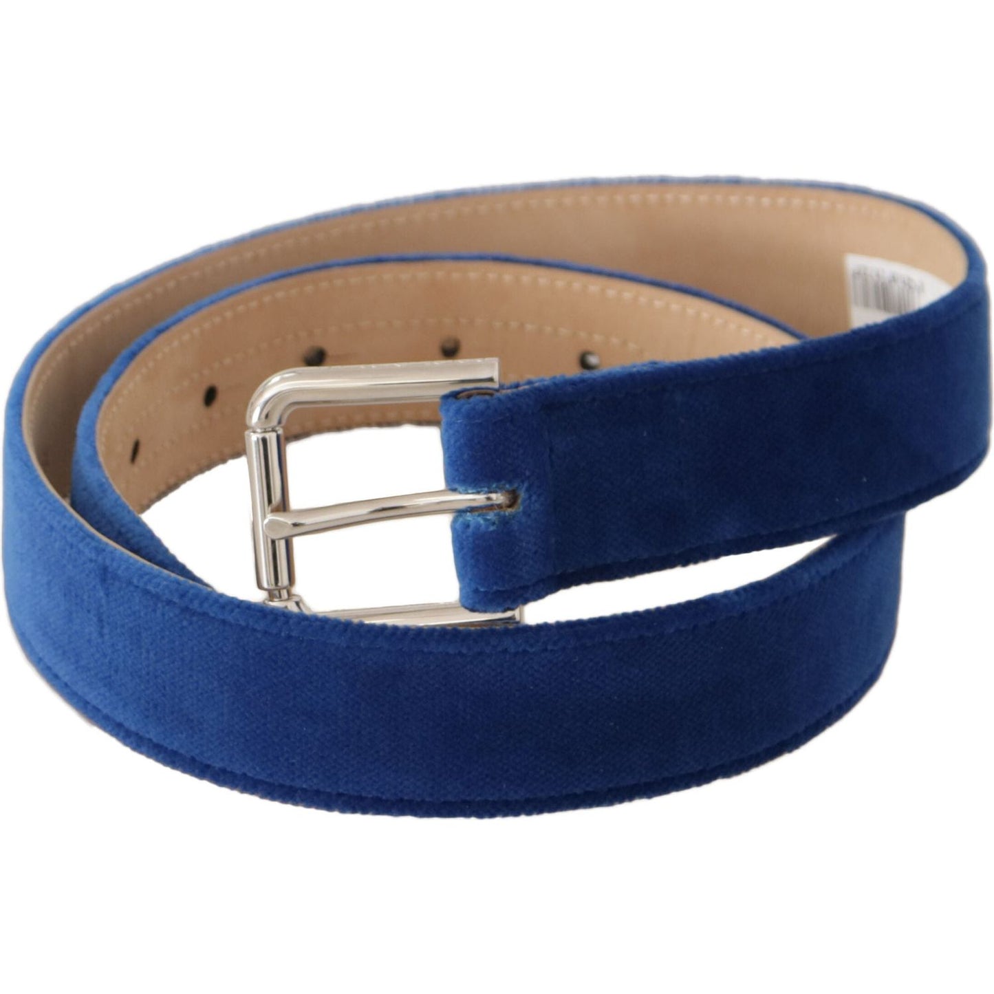 Dolce & Gabbana Elegant Velvet Metal-Logo Belt Dolce & Gabbana