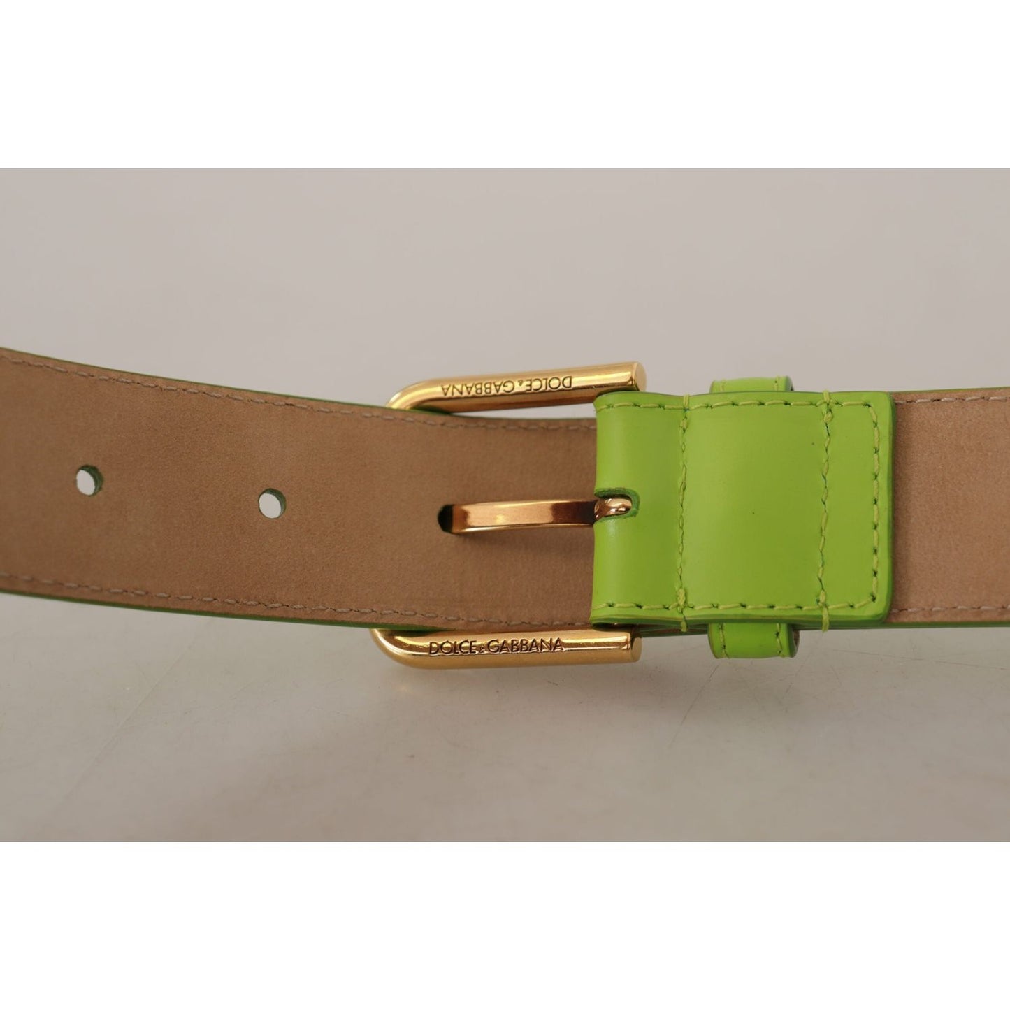 Dolce & Gabbana Green Leather Devotion Heart Micro Bag Headphones Belt