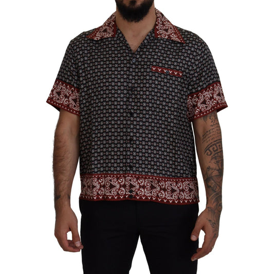 Dolce & Gabbana Elegant Multicolor Silk Casual Shirt Dolce & Gabbana