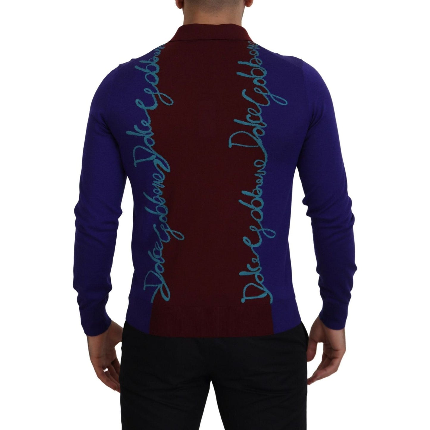 Dolce & Gabbana Multicolor Virgin Wool Silk Pullover Sweater Dolce & Gabbana