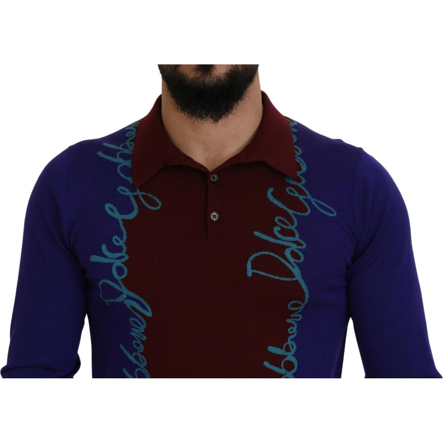 Dolce & Gabbana Multicolor Virgin Wool Silk Pullover Sweater Dolce & Gabbana