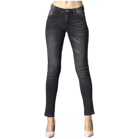 Yes Zee Chic Black Medium Waist Skinny Jeans Yes Zee