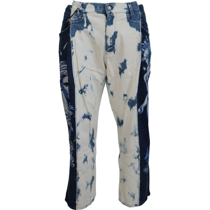 Dolce & Gabbana Blue Ceasar Denim Cotton Loose Fit Jeans