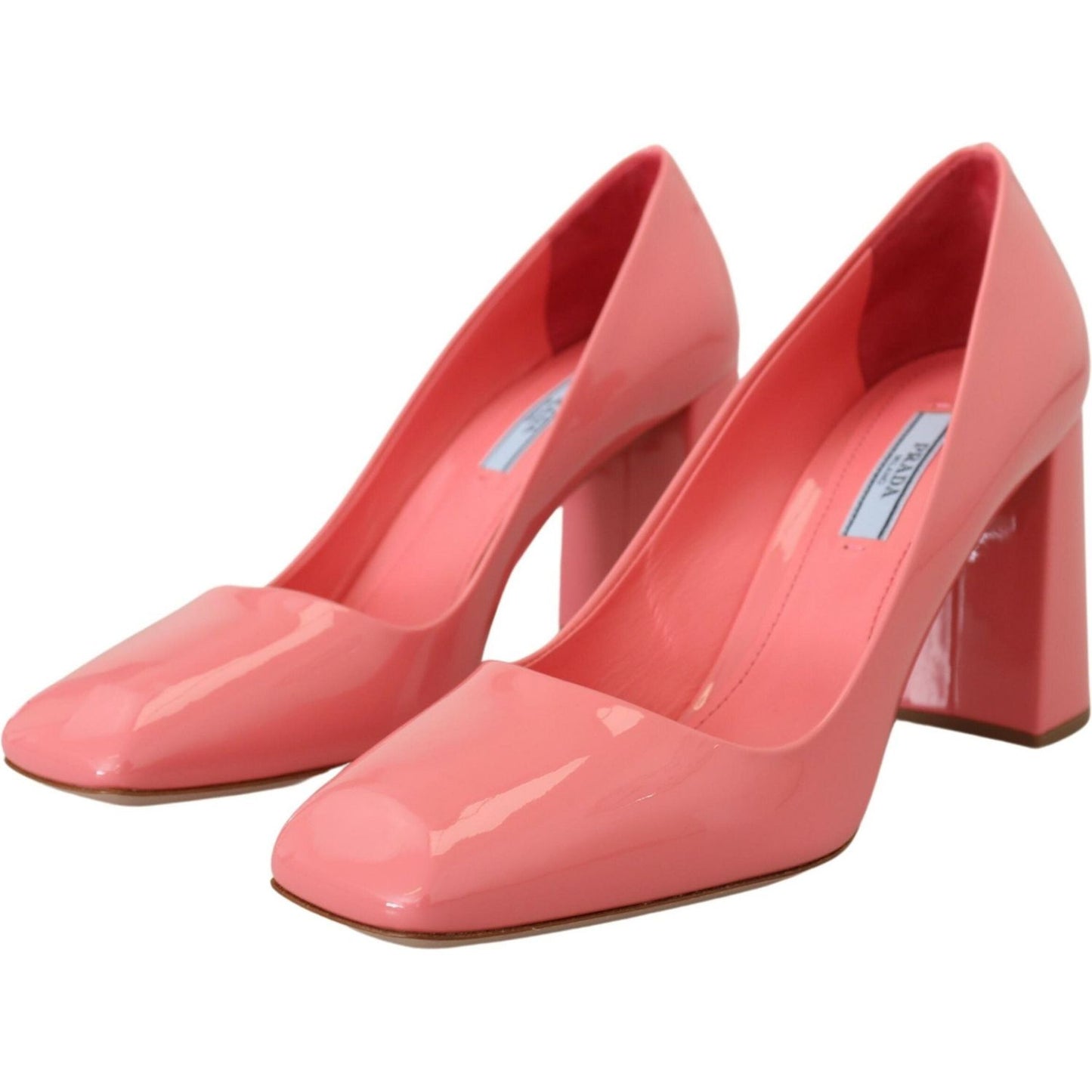 Elegant Square Toe Pink Heels