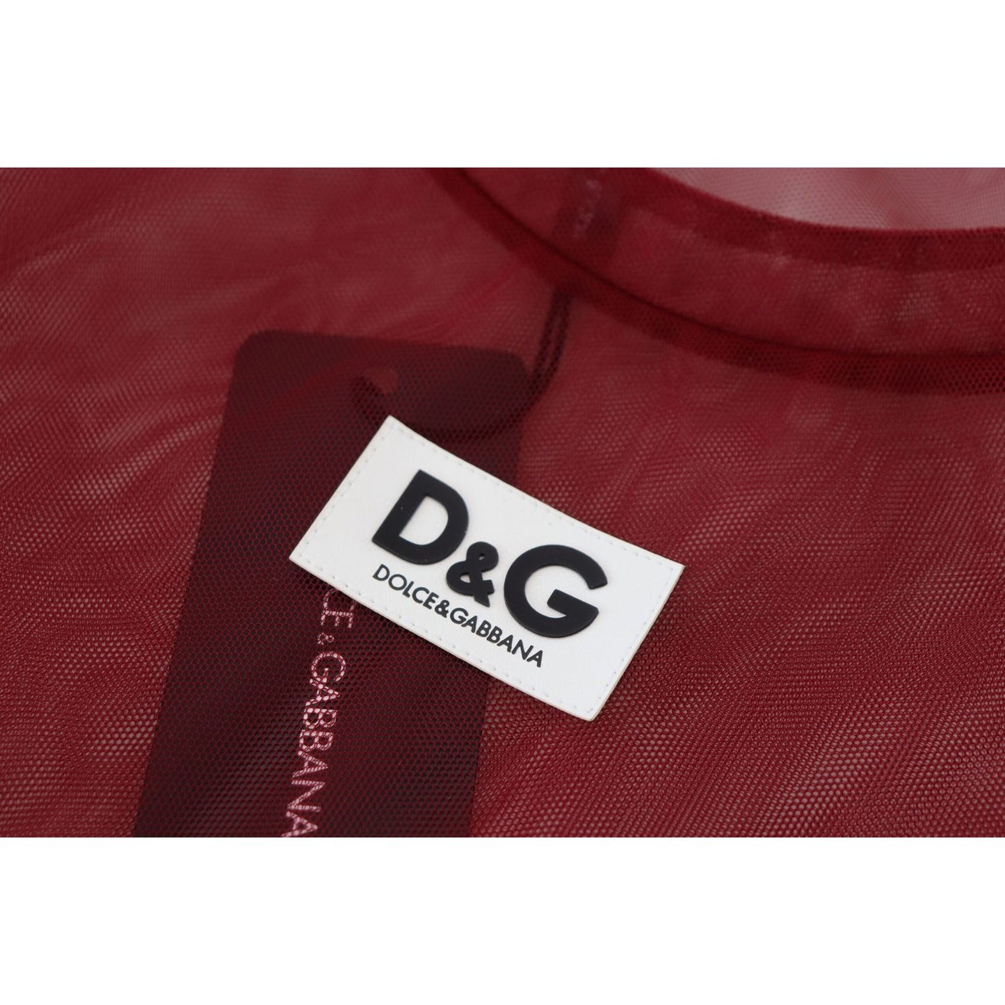 Dolce & Gabbana Maroon Mini Shift Dress - Italian Elegance Dolce & Gabbana