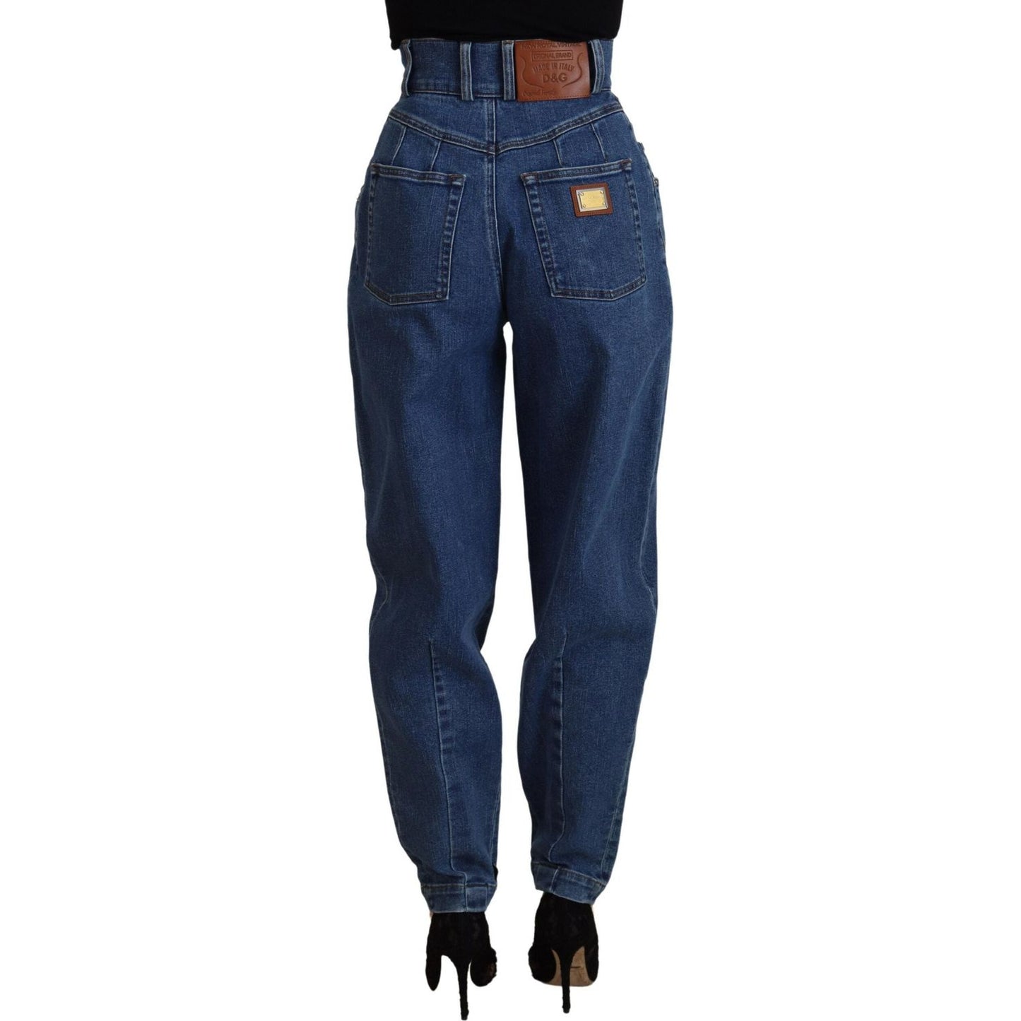 Dolce & Gabbana Elegant High Waist Blue Jeans Dolce & Gabbana