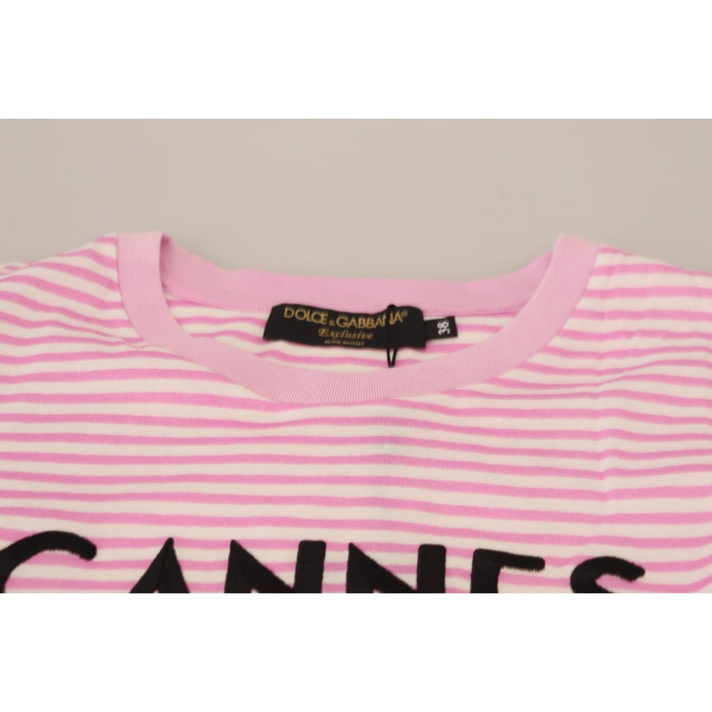 Dolce & Gabbana Exclusive Striped Love Affair Cotton Tee Dolce & Gabbana