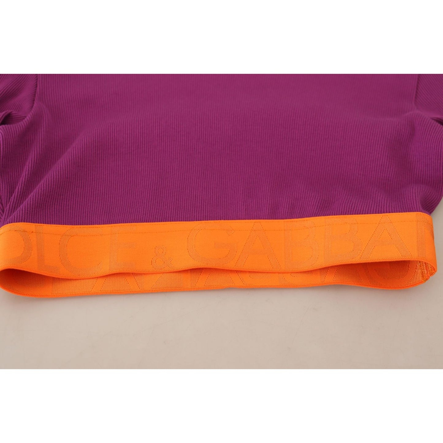 Dolce & Gabbana Elegant Purple Turtle Neck Pullover Sweater Dolce & Gabbana