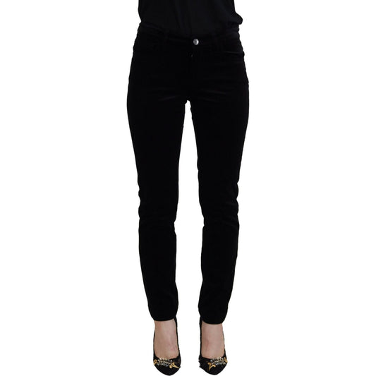 Dolce & Gabbana Chic Black Mid Waist Skinny Jeans Dolce & Gabbana