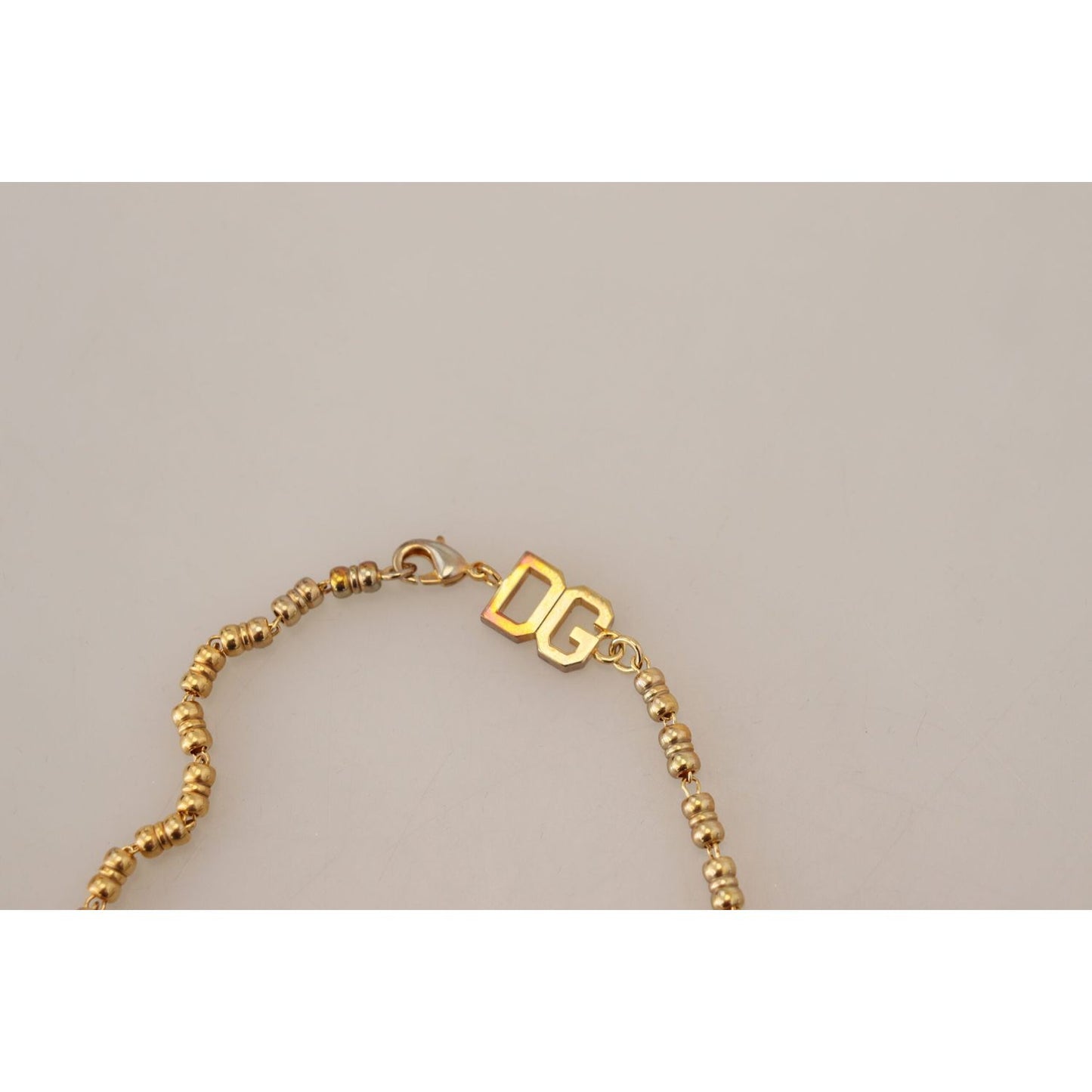 Dolce & Gabbana Elegant Gold Charm Chain Necklace Dolce & Gabbana