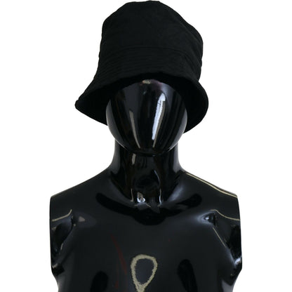 Dolce & Gabbana Black Nylon Women Bucket Cap Hat