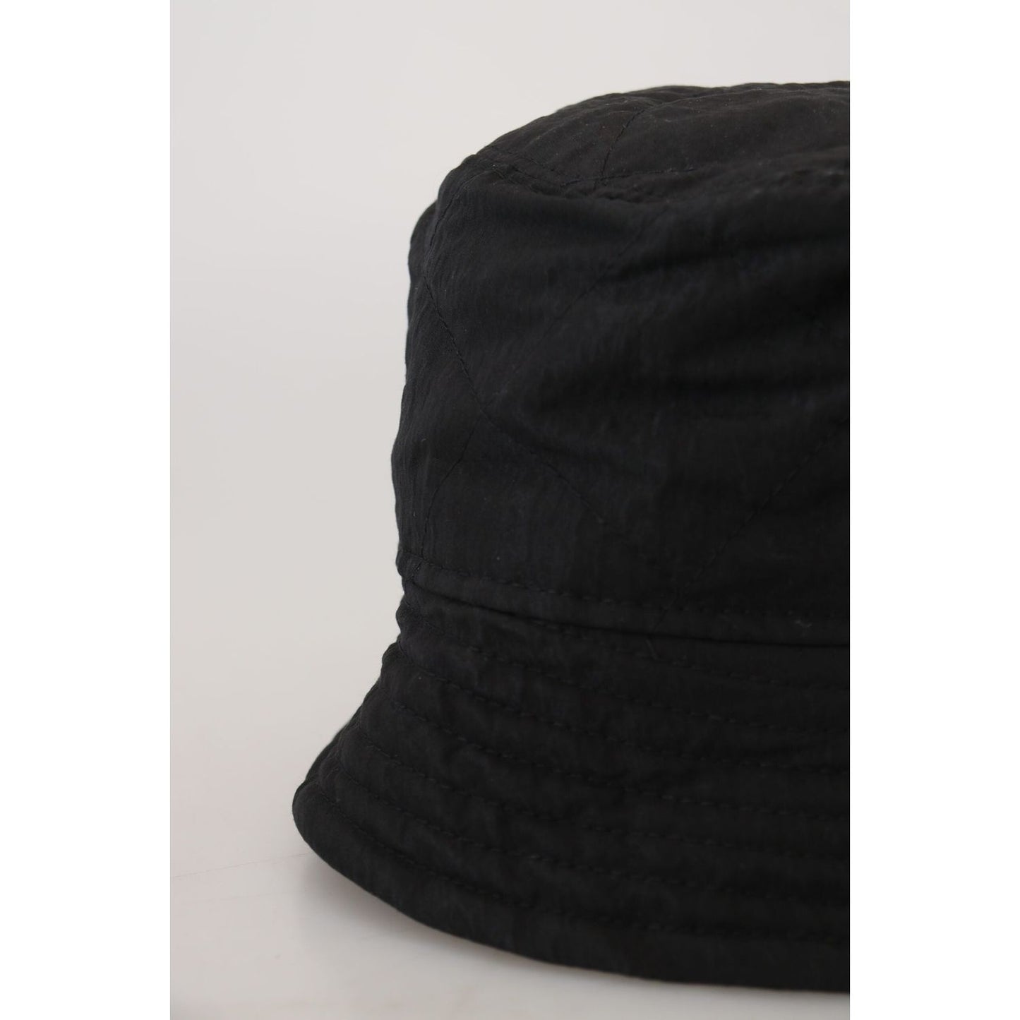 Dolce & Gabbana Black Nylon Women Bucket Cap Hat