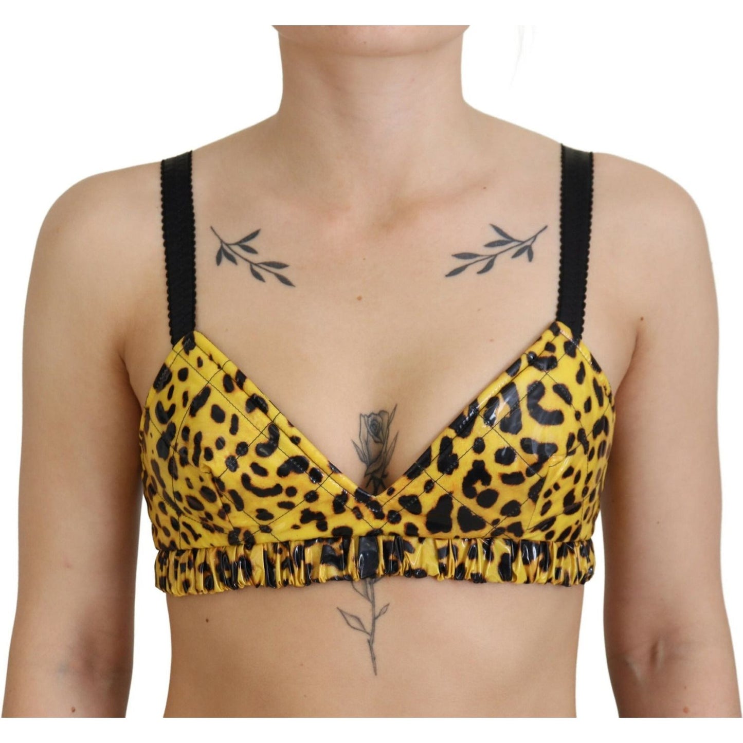 Dolce & Gabbana Chic Leopard Print Sleeveless Corset Top Dolce & Gabbana