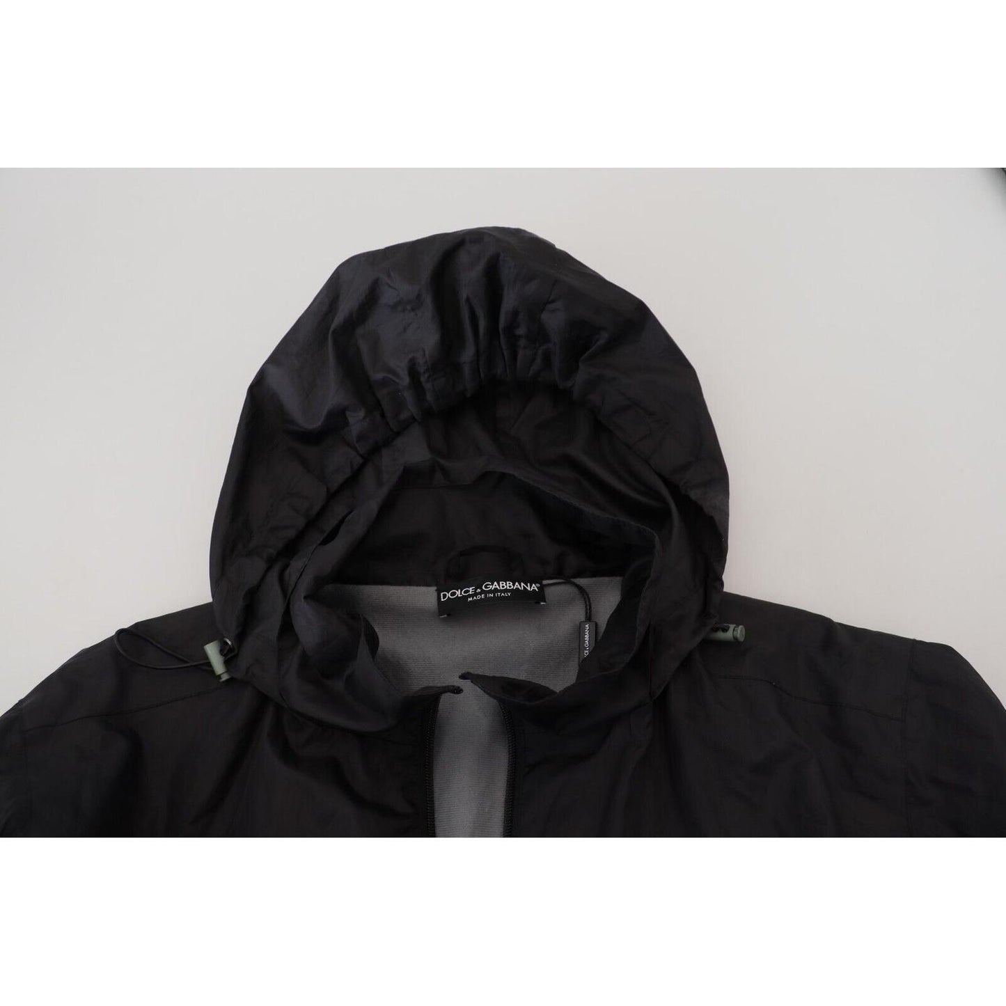 Dolce & Gabbana Sleek Black Nylon Bomber Jacket Dolce & Gabbana