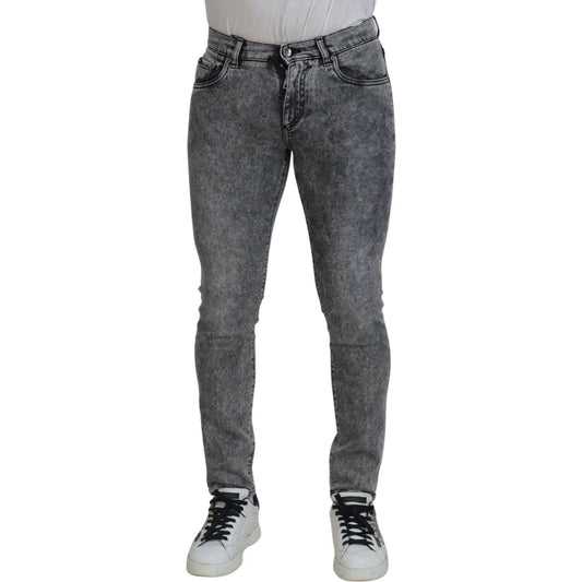 Dolce & Gabbana Elegant Grey Skinny Jeans Dolce & Gabbana